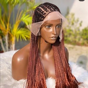Frontal Beaded lace front wig 32inch